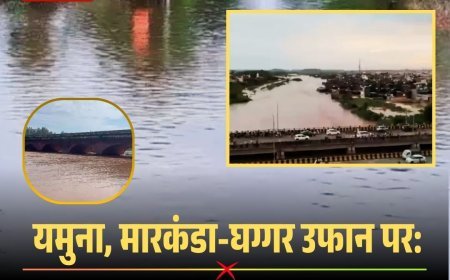 यमुना, मारकंडा-घग्गर उफान पर: 3 नेशनल हाईवे पानी में डूबे, ट्रेनों पर भी असर, 8 जिलों में आफत