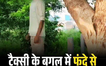 टैक्सी के बगल में फंदे से लटका मिला ड्राइवर का शव