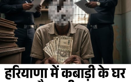 हरियाणा में कबाड़ी के घर इनकम टैक्स टीम का छापा