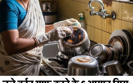 जले बर्तन साफ करने के 6 आसान टिप्स: सेहत को बचाने के लिए अपनाएं ये उपाय
