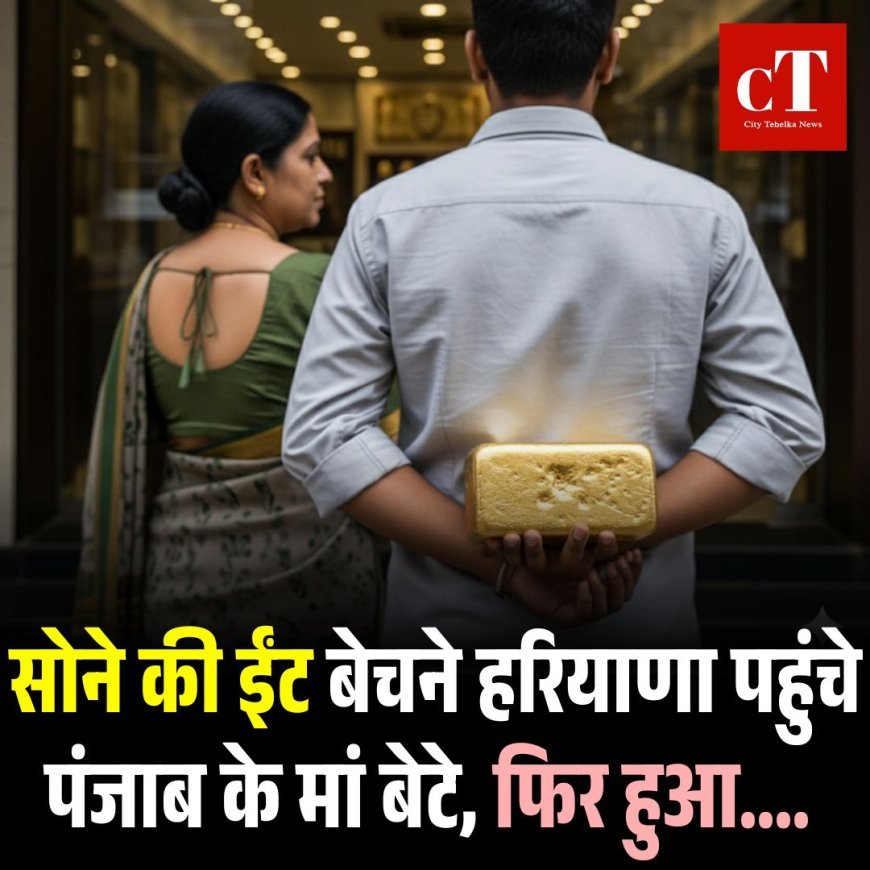 सोने की ईंट बेचने हरियाणा पहुंचे पंजाब के मां बेटे, फिर हुआ....