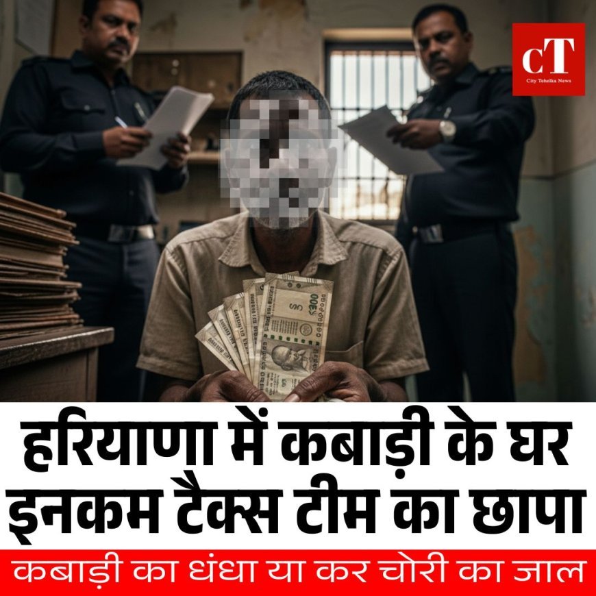 हरियाणा में कबाड़ी के घर इनकम टैक्स टीम का छापा
