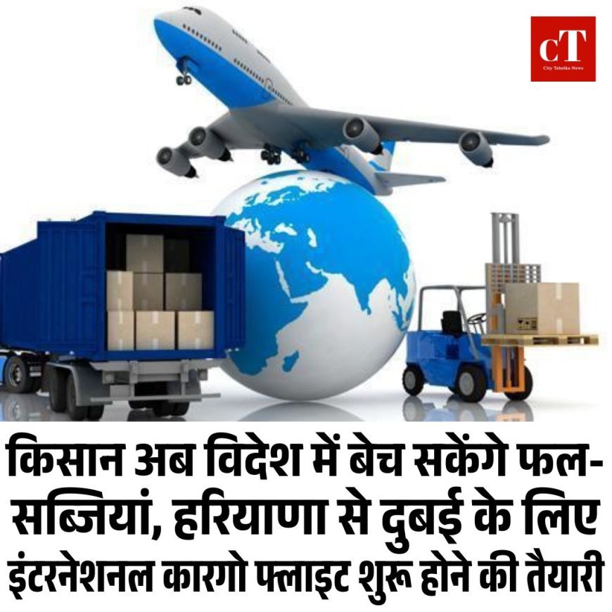 किसान अब विदेश में बेच सकेंगे फल- सब्जियां, हरियाणा से दुबई के लिए इंटरनेशनल कारगो फ्लाइट शुरू होने की तैयारी