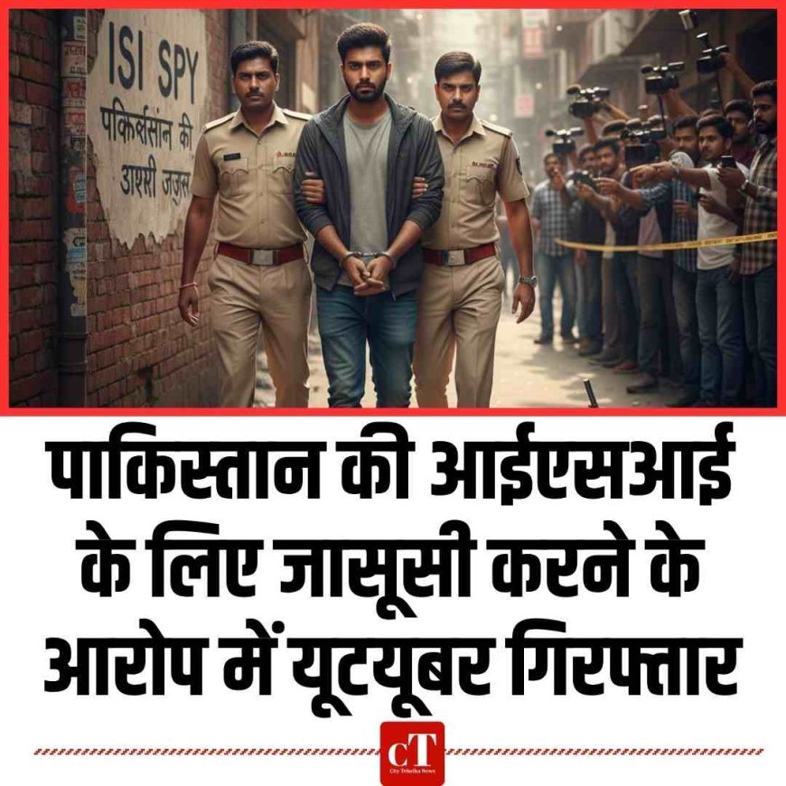 पाकिस्‍तान की आईएसआई के लिए जासूसी करने के आरोप में यूटयूबर गिरफ्तार