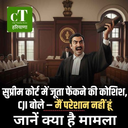 सुप्रीम कोर्ट में जूता फेंकने की कोशिश, CJI बोले – मैं परेशान नहीं हूं