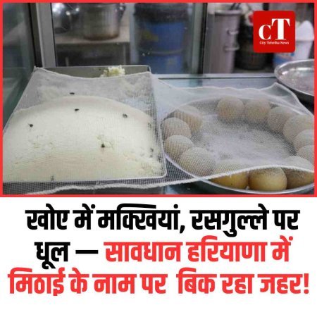 खोए में मक्खियां, रसगुल्ले पर धूल — सावधान हरियाणा में बिक रहा जहर!