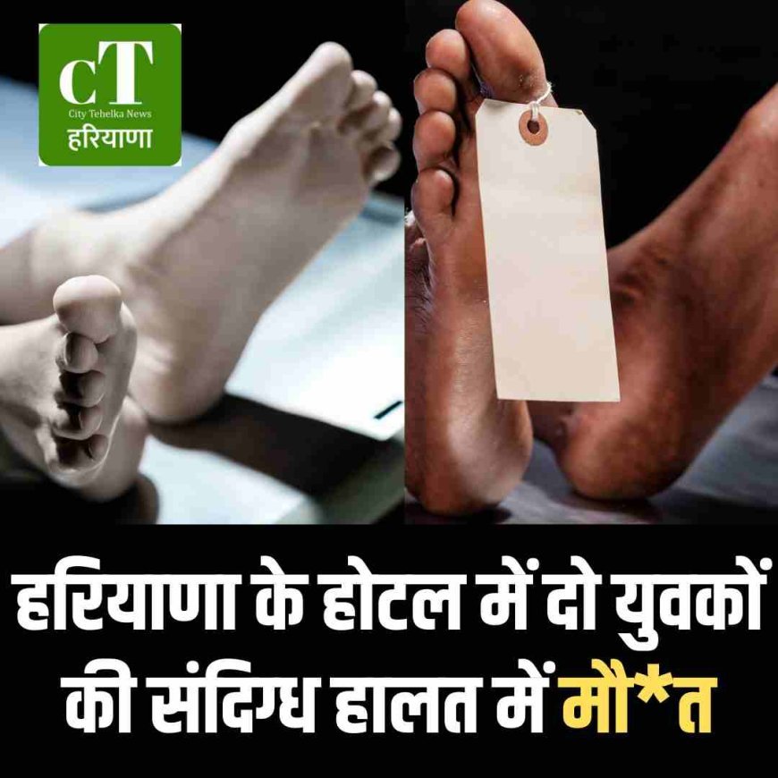 हरियाणा के होटल में दो युवकों की संदिग्‍ध हालत में मौत