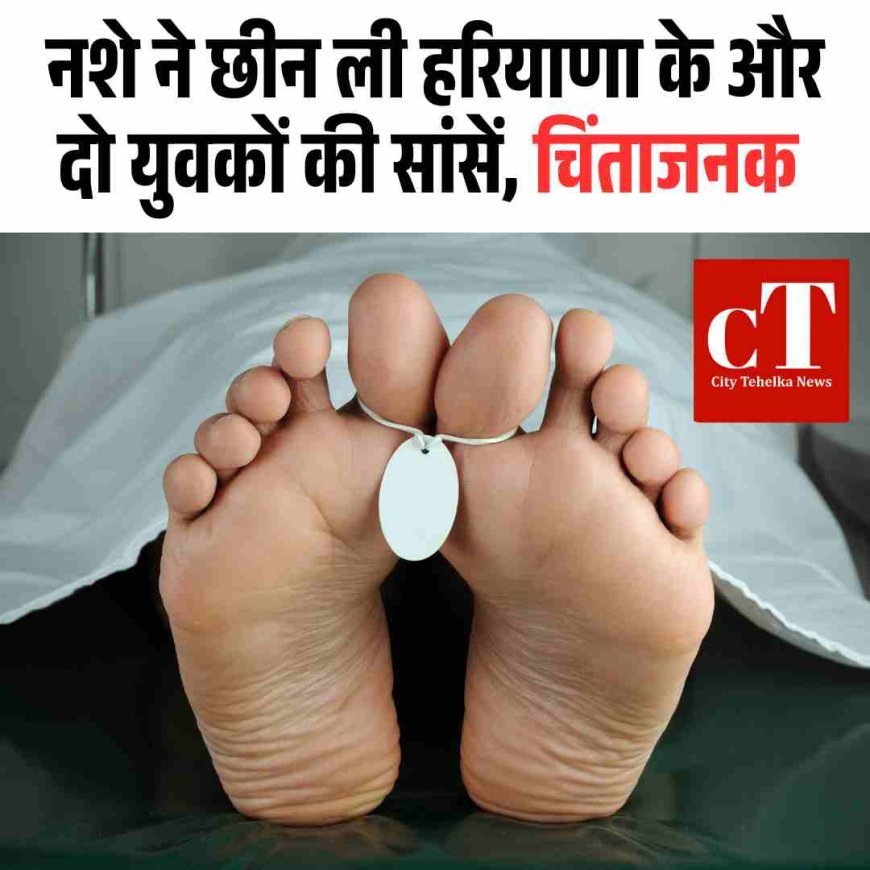 नशे ने छीन ली हरियाणा के और दो युवकों की सांसें, चिंताजनक