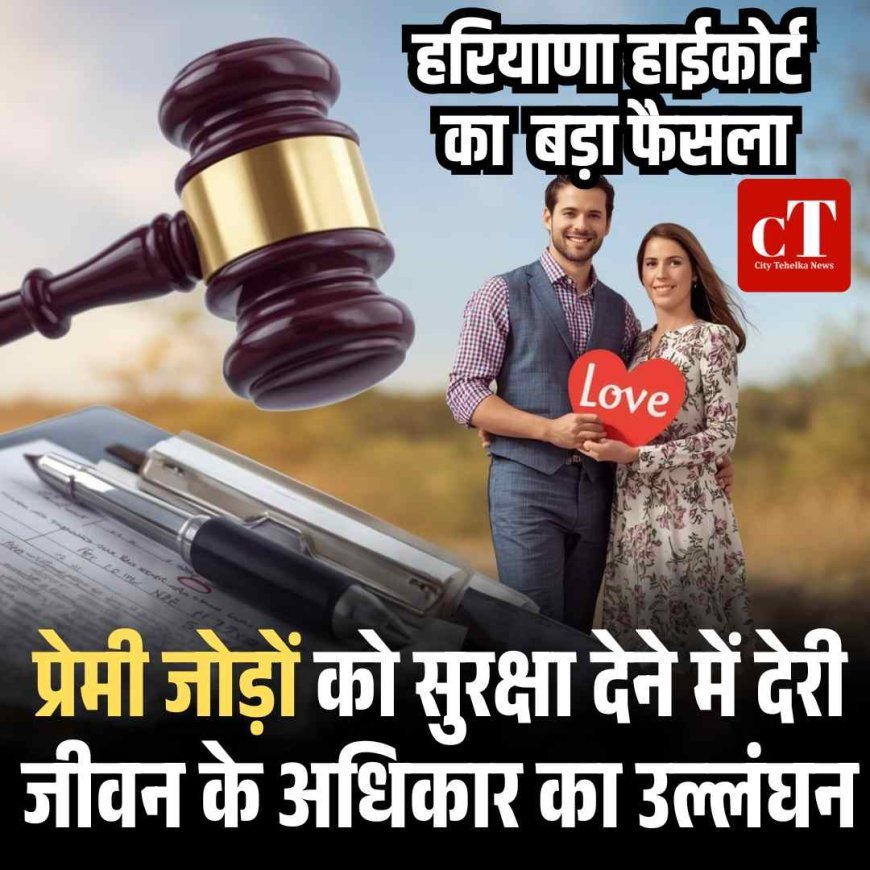हरियाणा हाईकोर्ट का सख्त रुख: प्रेमी जोड़ों को सुरक्षा देने में देरी जीवन के अधिकार का उल्लंघन