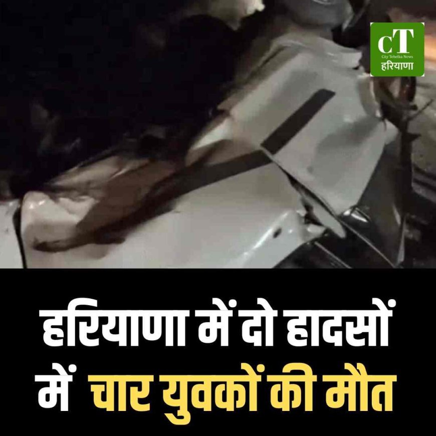 हरियाणा में दो हादसों  में  चार युवकों की मौत