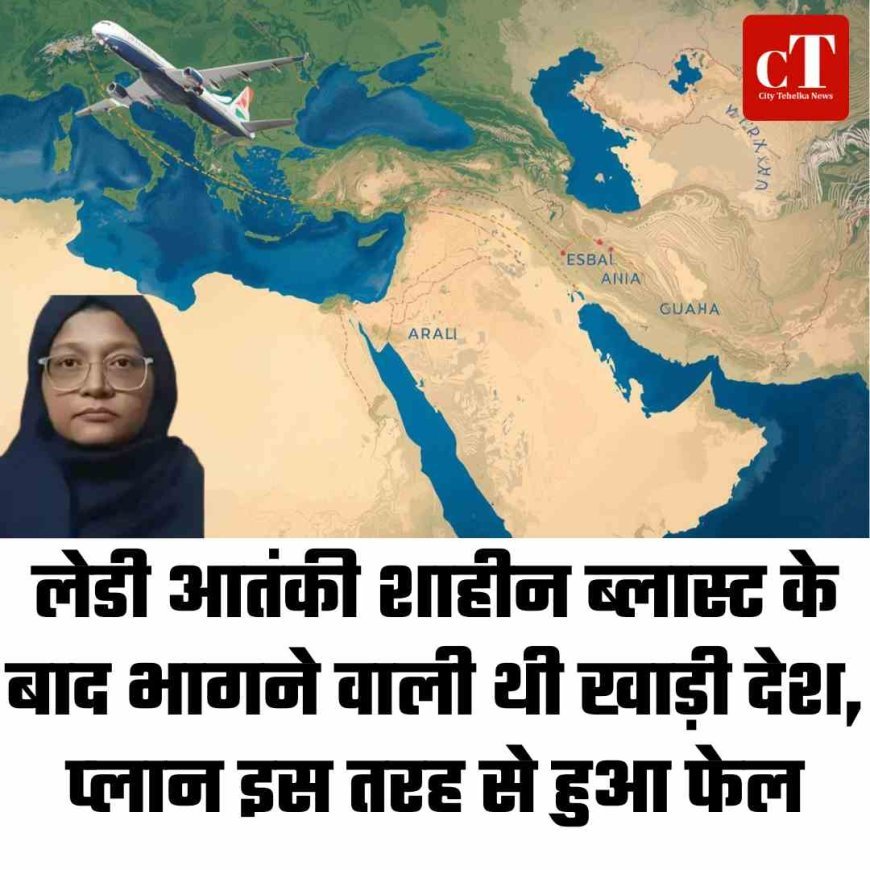 लेडी आतंकी शाहीन ब्लास्ट के बाद भागने वाली थी खाड़ी देश, प्‍लान इस तरह से हुआ फेल