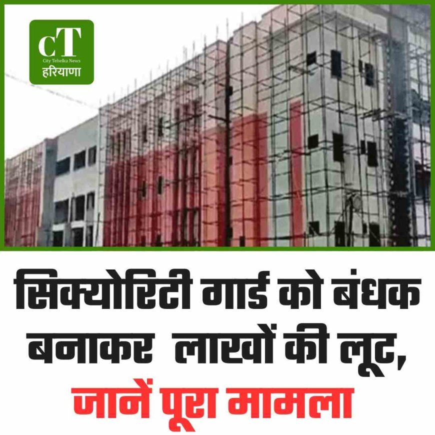 सिक्‍योरिटी गार्ड को बंधक बनाकर  लाखों की लूट, जानें पूरा मामला