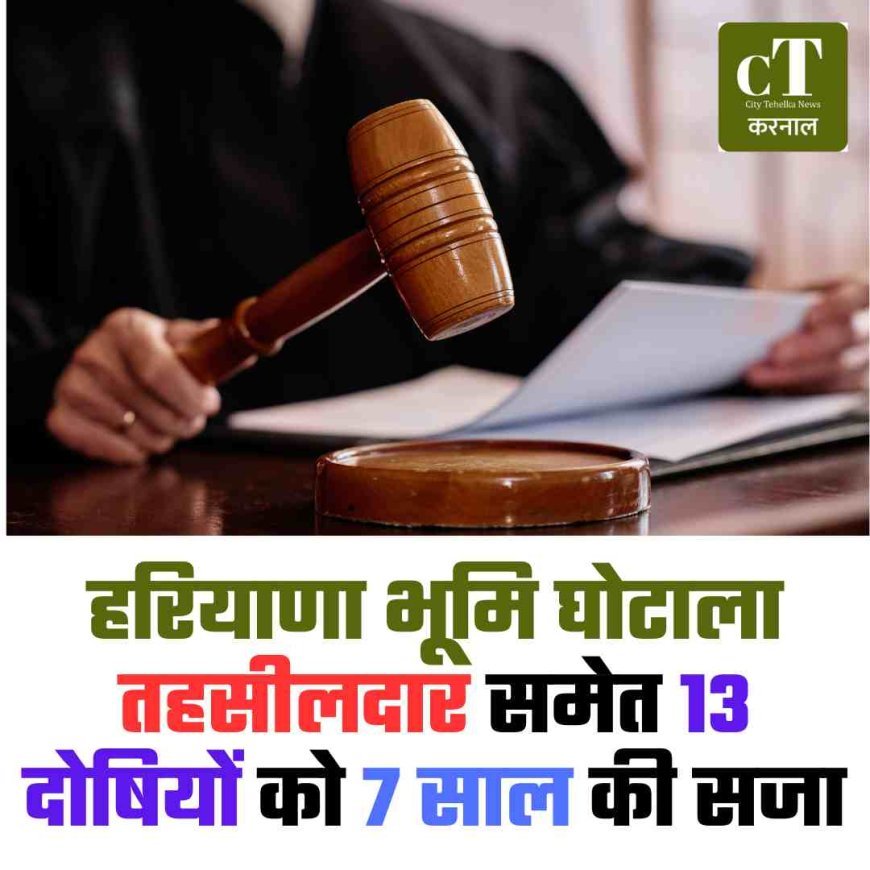 हरियाणा भूमि घोटाला: तहसीलदार समेत 13 दोषियों को 7 साल की सजा