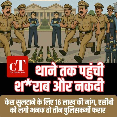 थाने तक पहुंची शराब और नकदी, केस सुलटाने के लिए 16 लाख की मांग, एसीबी को लगी भनक तो तीन पुलिसकर्मी फरार