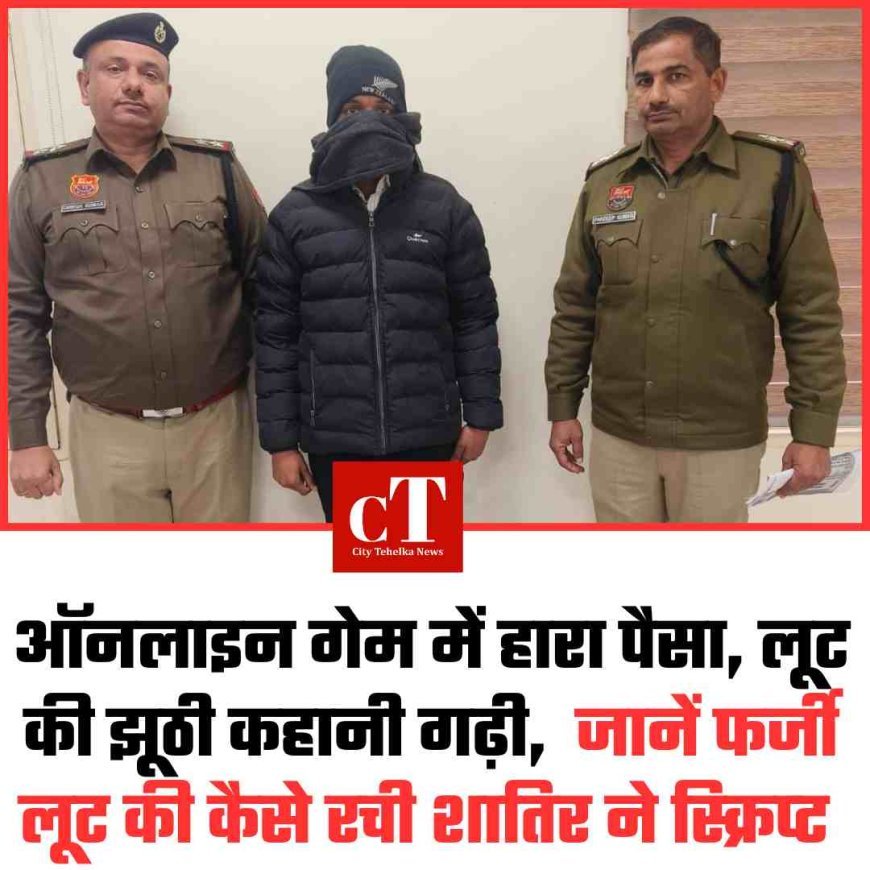 ऑनलाइन गेम में हारा पैसा, लूट की झूठी कहानी गढ़ी,  जानें फर्जी लूट की कैसे रची शातिर ने स्‍क्रिप्‍ट