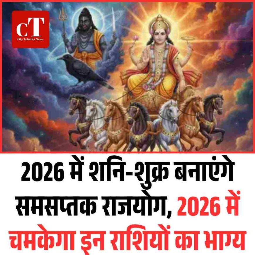 2026 में शनि-शुक्र बनाएंगे समसप्तक राजयोग, 2026 में चमकेगा इन राशियों का भाग्य