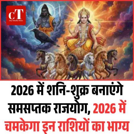 2026 में शनि-शुक्र बनाएंगे समसप्तक राजयोग, 2026 में चमकेगा इन राशियों का भाग्य