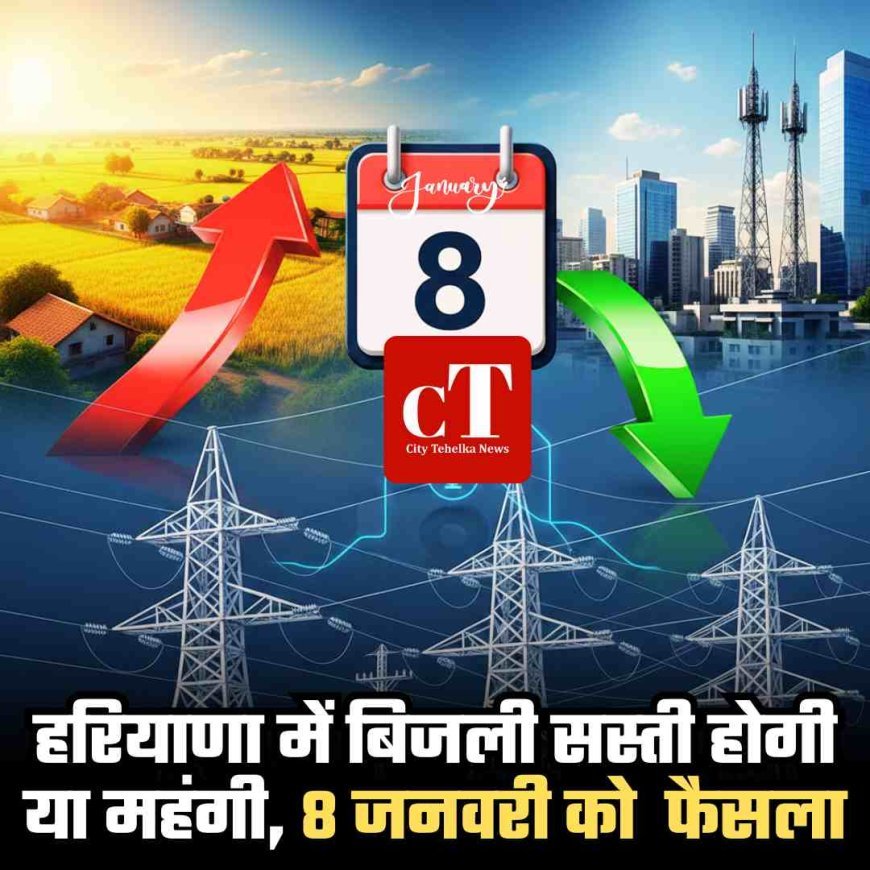 हरियाणा में बिजली सस्‍ती होगी या महंगी, फैसला 8 जनवरी को होगा