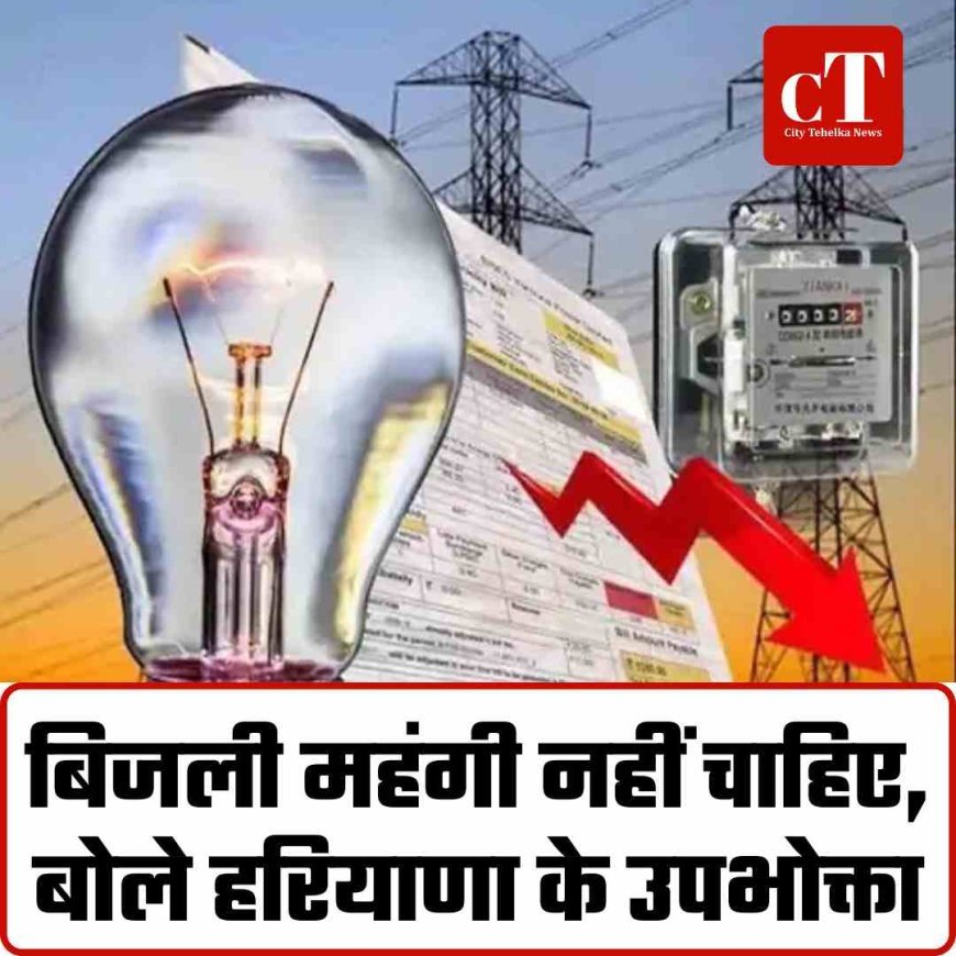 बिजली महंगी नहीं चाहिए, बोले हरियाणा के उपभोक्ता