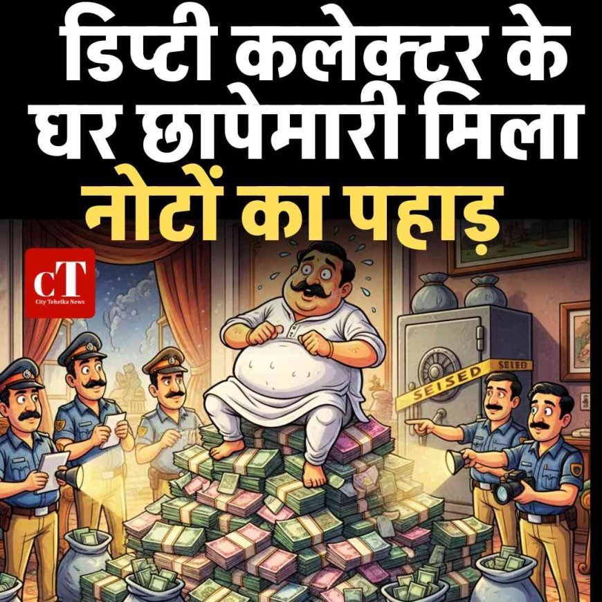 डिप्टी कलेक्टर के घर छापेमारी में नोटों का पहाड़ मिला, अफसर भी रह गए भौचक्के