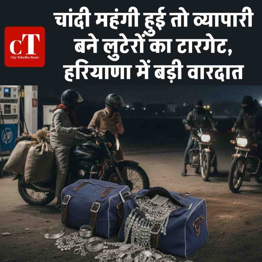 चांदी महंगी हुई तो व्यापारी बने लुटेरों का टारगेट, हरियाणा में बड़ी वारदात