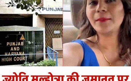 जासूसी केस में यू-ट्यूबर ज्योति मल्होत्रा की जमानत पर फैसला सुरक्षित, हाईकोर्ट ने रखी निगाहें जांच रिपोर्ट पर