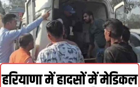 हरियाणा में हादसों में मेडिकल स्‍टूडेंट समेत पांच की   मौत