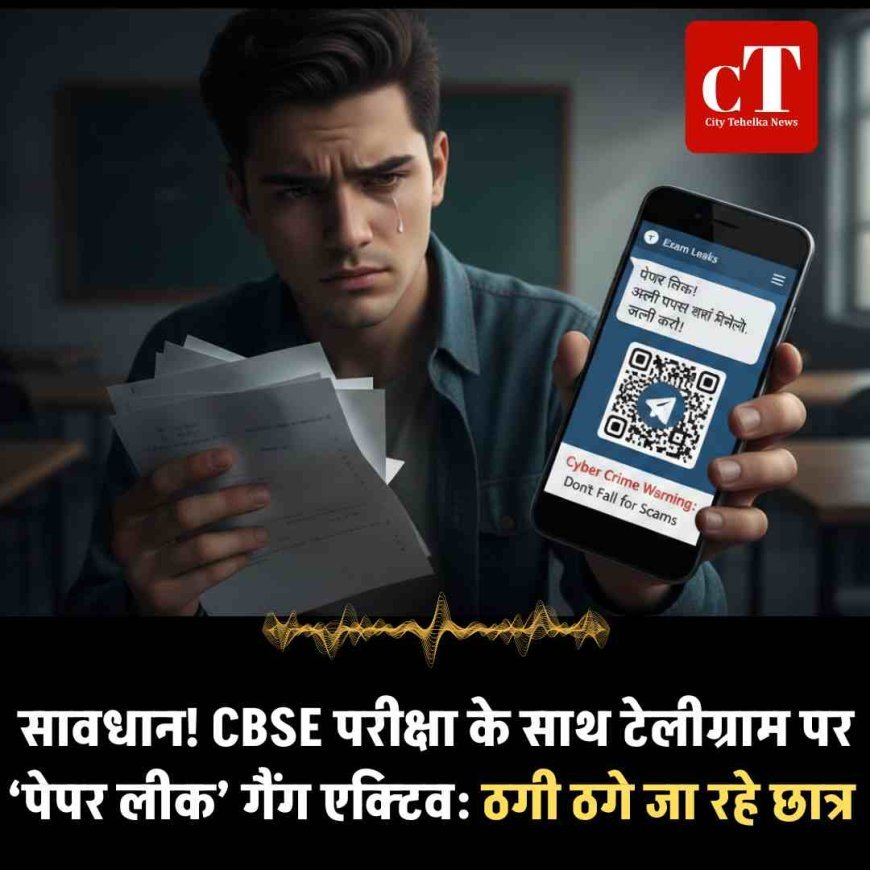सावधान! CBSE परीक्षा के साथ टेलीग्राम पर ‘पेपर लीक’ गैंग एक्टिव: ठगी ठगे जा रहे छात्र