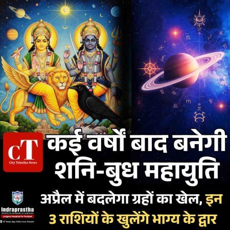 कई वर्षों बाद बनेगी शनि-बुध महायुति, अप्रैल में बदलेगा ग्रहों का खेल, इन 3 राशियों के खुलेंगे भाग्य के द्वार