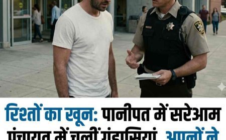 रिश्तों का खून: पानीपत में सरेआम पंचायत में चलीं गंडासियाँ, अपनों ने ही अपनों को किया लहूलुहान