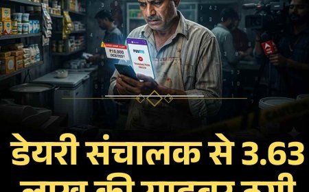 डेयरी संचालक से 3.63 लाख की साइबर ठगी