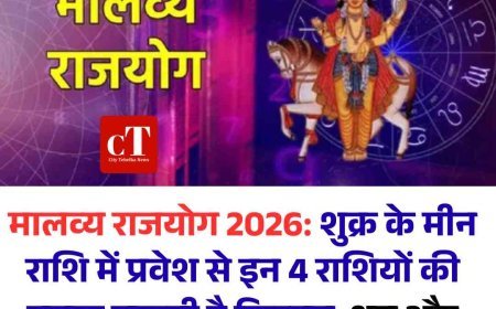 मालव्य राजयोग 2026: शुक्र के मीन राशि में प्रवेश से इन 4 राशियों की चमक सकती है किस्मत, धन और सुख-सुविधाओं में होगा इजाफा