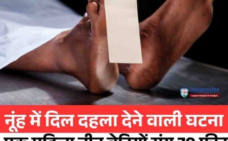 नूंह में दिल दहला देने वाली घटना: पति से झगड़े के बाद महिला तीन बेटियों संग 70 फीट गहरे कुएं में कूदी, चारों की मौत