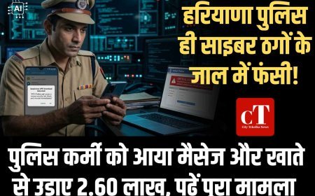 हरियाणा  पुलिस ही साइबर ठगों के जाल में फंसी,  पुलिस कर्मी के व्‍हटसएप्‍प पर आया मैसेज और खाते से उड़ाए 2.60 लाख, पढ़ें पूरा मामला