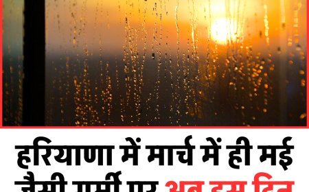 हरियाणा में मार्च में ही मई जैसी गर्मी पर अब इस दिन राहत  के आसार, जानें