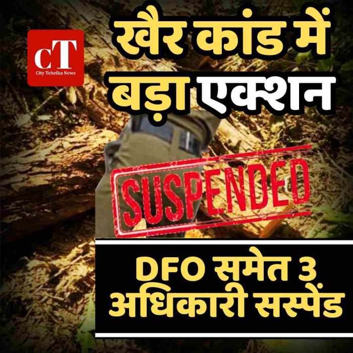 खैर कांड में बड़ा एक्शन: DFO समेत 3 अधिकारी सस्पेंड, 11 आरोपी गिरफ्तार