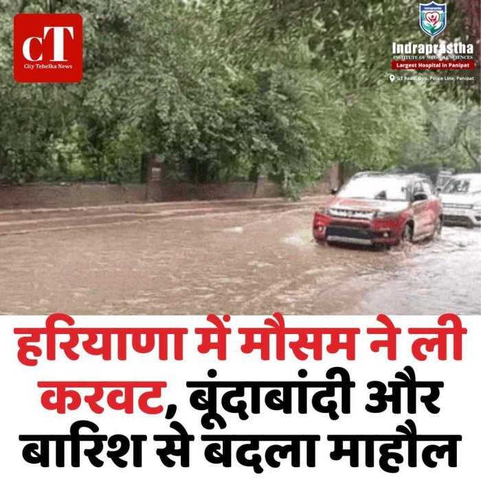 हरियाणा में मौसम ने ली करवट, बूंदाबांदी और बारिश से बदला माहौल