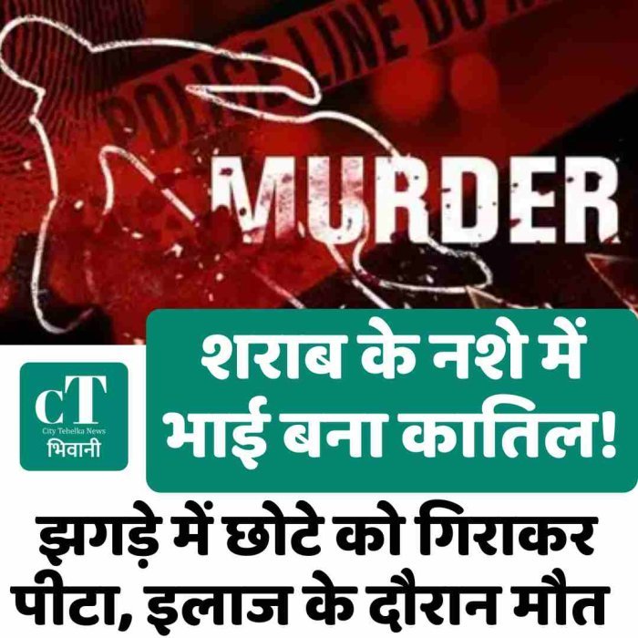 शराब के नशे में भाई बना कातिल: झगड़े में छोटे को गिराकर पीटा, इलाज के दौरान मौत