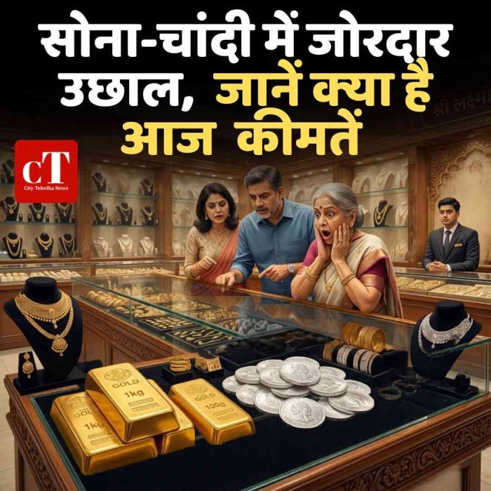 सोना-चांदी में जोरदार उछाल,  जानें क्‍या है आज  कीमतें