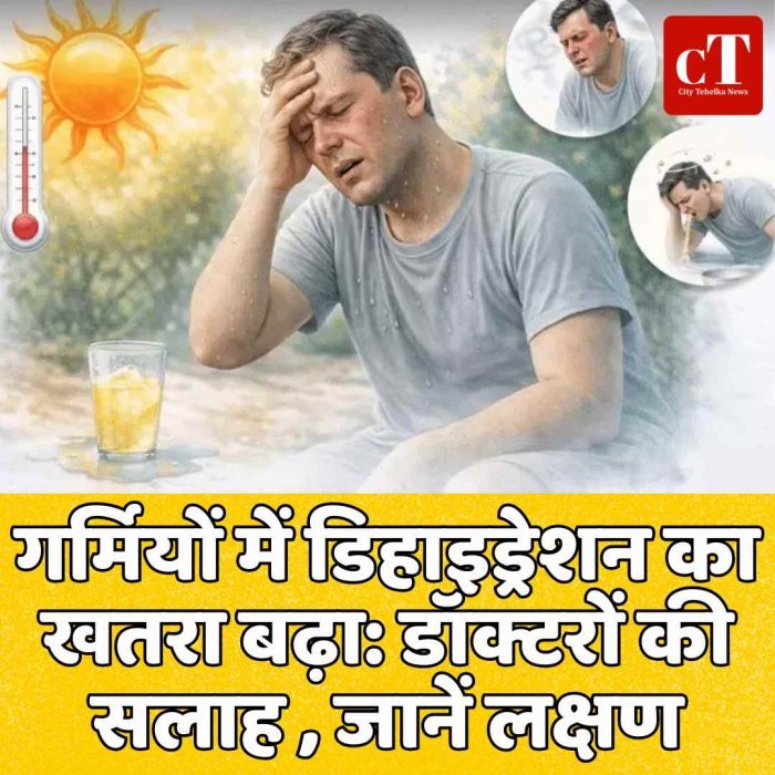 गर्मी में डिहाइड्रेशन से बचना है तो जानें ये जरूरी बातें :शरीर में पानी की कमी पड़ सकती है भारी