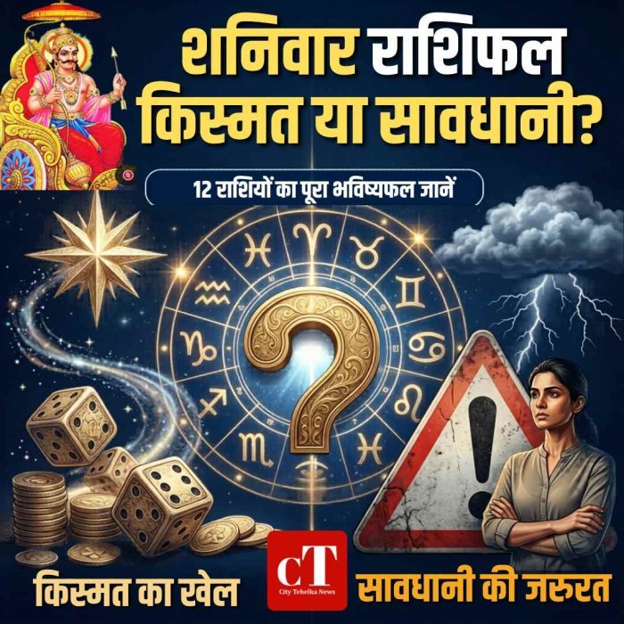 शनिवार का राशिफल: किस्मत का खेल या सावधानी की जरूरत? जानिए 12 राशियों का पूरा भविष्यफल