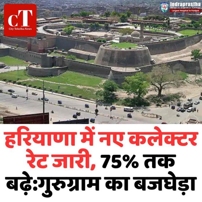 हरियाणा में कलेक्टर रेट 75% तक बढ़े, गुरुग्राम और हिसार सबसे महंगे
