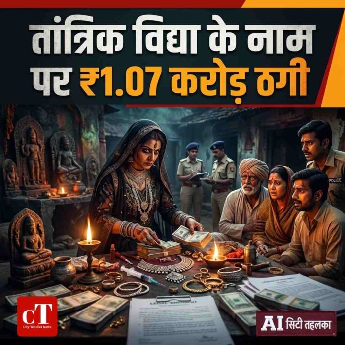तांत्रिक जाल: झाड़-फूंक के नाम पर परिवार से ₹1.07 करोड़ की ठगी