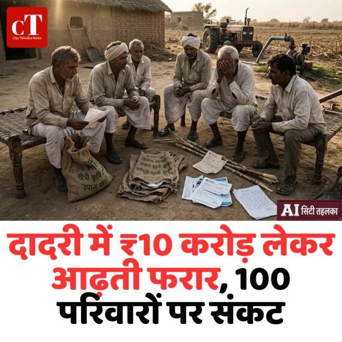 दादरी में ₹10 करोड़ लेकर आढ़ती फरार, 100 परिवारों पर संकट किसानों की मेहनत की कमाई लेकर गायब