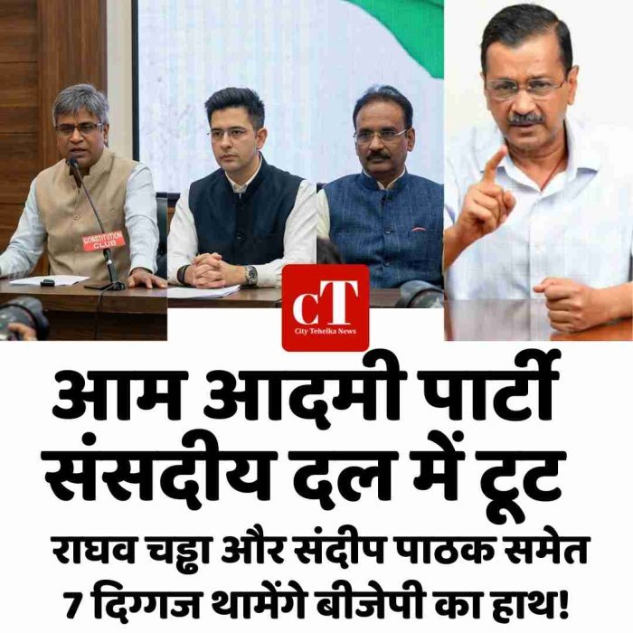 आम आदमी पार्टी संसदीय दल में टूट, राघव चड्ढा और संदीप पाठक समेत 7 दिग्गज थामेंगे बीजेपी का हाथ!