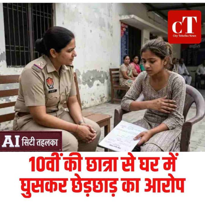 10वीं की छात्रा से घर में घुसकर छेड़छाड़ का आरोप