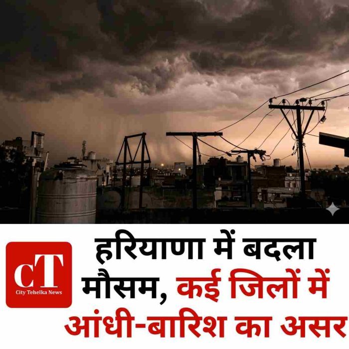हरियाणा में बदला मौसम, कई जिलों में आंधी-बारिश का असर