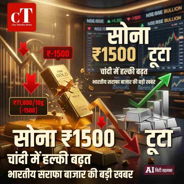 फेड रिजर्व के फैसले से पहले सोना ₹1500 टूटा