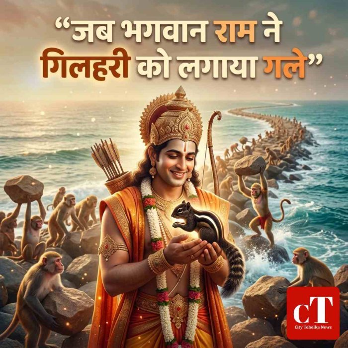 जब भगवान राम ने गिलहरी को लगाया गले....