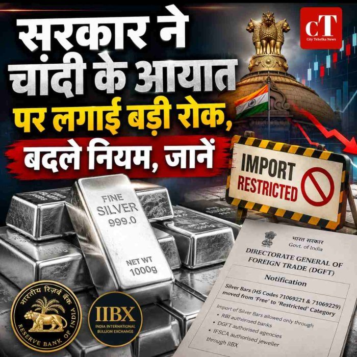 सरकार ने चांदी के आयात पर लगाई बड़ी रोक, बदले नियम, जानें